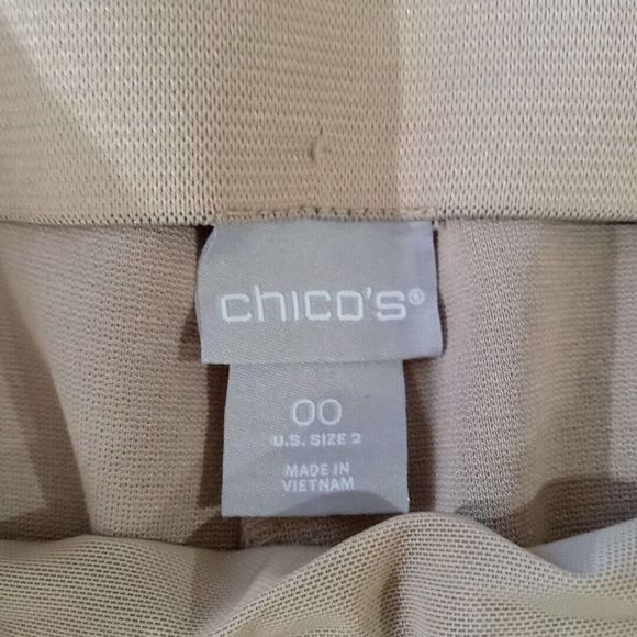 chicos pants Women's Size 00 XS/2 Tan - Picture 7 of 16